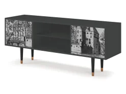 Mueble de TV - 170х69х48 cm - T2 - Castle with Bridge, Antracite^ Móvel De Tv