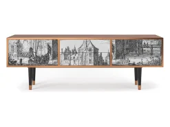 Mueble de TV - 170х59х48 cm - T4 - Castle by Breugel, Nogueira^ Móvel De Tv
