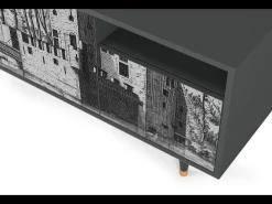 Online Mueble de TV - 125х56х41 cm - T7 - Castle by Breugel, Antracite Cinza antracite