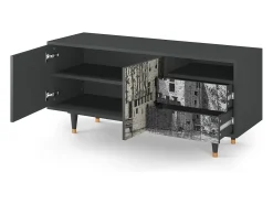 Online Mueble de TV - 125х56х41 cm - T7 - Castle by Breugel, Antracite Cinza antracite