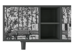 Móvel De Tv* Mueble de TV - 150х69х41 cm - T5 - Castle by Breugel, Antracite Cinza antracite