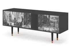 Móvel De Tv* Mueble de TV - 170х69х48 cm - T1 - Castle by Breugel, Antracite Cinza antracite