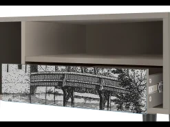 Móvel De Tv* Mueble de TV - 115х59х48 cm - T3 - Castle with Bridge, Areia Bege