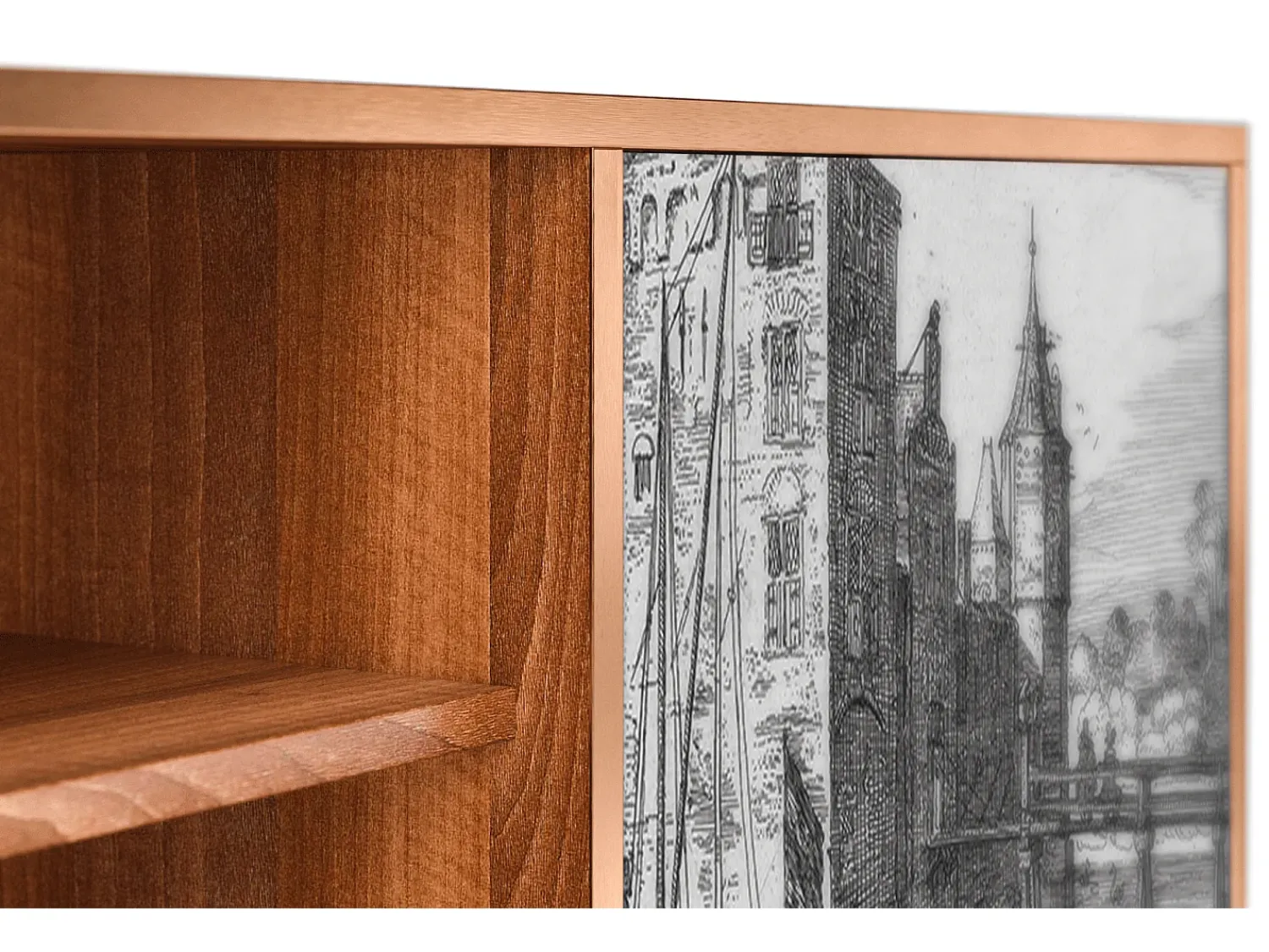 Móvel De Tv| Mueble de TV - 170х69х48 cm - T2 - Castle by Breugel, Nogueira Castanho