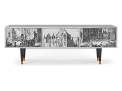 Mueble de TV - 170х59х48 cm - T4 - Castle by Breugel, Cinza^ Móvel De Tv