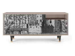 Outlet Mueble de TV - 125х56х41 cm - T7 - Castle by Breugel, Latte Bege