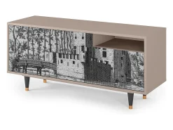 Outlet Mueble de TV - 125х56х41 cm - T7 - Castle by Breugel, Latte Bege