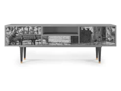 Móvel De Tv* Mueble de TV - 170х59х41 cm - T6 - Castle by Breugel, Cinza Cinzento