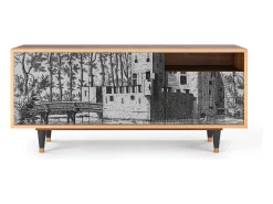 Discount Mueble de TV - 125х56х41 cm - T7 - Castle by Breugel, Nogueira Castanho