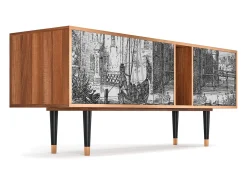Móvel De Tv| Mueble de TV - 170х69х48 cm - T1 - Castle by Breugel, Nogueira Castanho