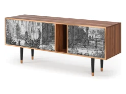 Móvel De Tv| Mueble de TV - 170х69х48 cm - T1 - Castle by Breugel, Nogueira Castanho