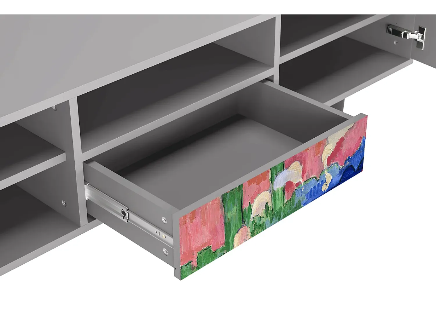 Clearance Mueble de TV - 170х59х41 cm - T6 - Charing Cross Bridge, Cinza Cinzento