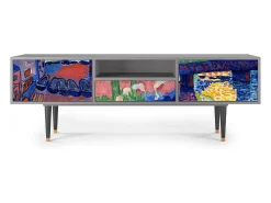 Clearance Mueble de TV - 170х59х41 cm - T6 - Charing Cross Bridge, Cinza Cinzento