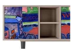 Móvel De Tv* Mueble de TV - 150х69х41 cm - T5 - Charing Cross Bridge, Latte Bege