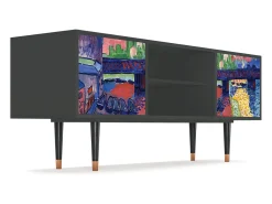 Mueble de TV - 170х69х48 cm - T2 - Charing Cross Bridge, Antracite^ Móvel De Tv