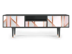 Mueble de TV - 170х59х41 cm - T6 - Champagne Story, Antracite^ Móvel De Tv