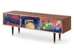 Móvel De Tv| Mueble de TV - 170х59х48 cm - T4 - Charing Cross Bridge, Nogueira Castanho