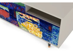 Móvel De Tv* Mueble de TV - 125х56х41 cm - T7 - Charing Cross Bridge, Areia Bege