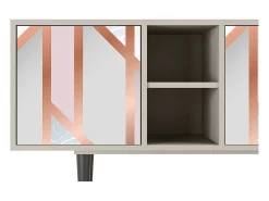 Mueble de TV - 150х69х41 cm - T5 - Champagne Story, Areia^ Móvel De Tv