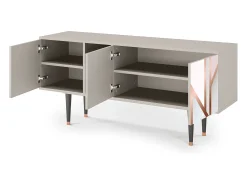 Mueble de TV - 150х69х41 cm - T5 - Champagne Story, Areia^ Móvel De Tv