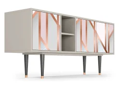 Mueble de TV - 150х69х41 cm - T5 - Champagne Story, Areia^ Móvel De Tv