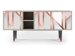 Mueble de TV - 150х69х41 cm - T5 - Champagne Story, Areia^ Móvel De Tv