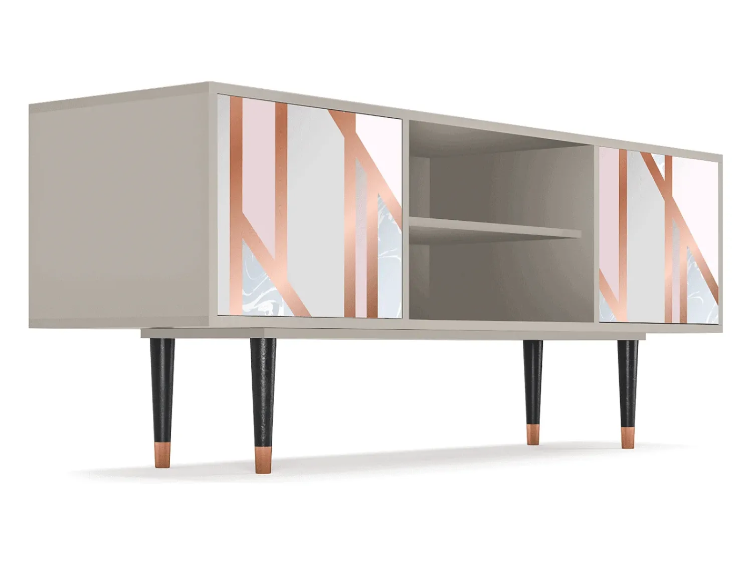 Móvel De Tv* Mueble de TV - 170х69х48 cm - T2 - Champagne Story, Areia Bege
