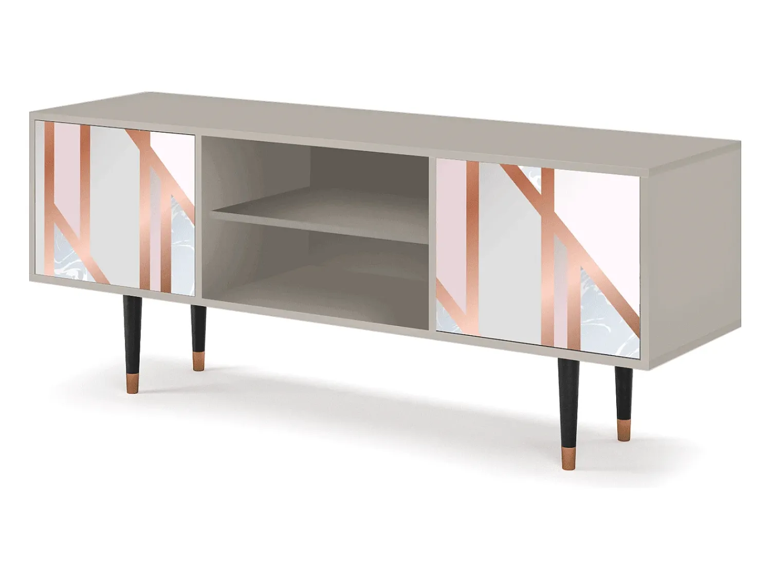 Móvel De Tv* Mueble de TV - 170х69х48 cm - T2 - Champagne Story, Areia Bege
