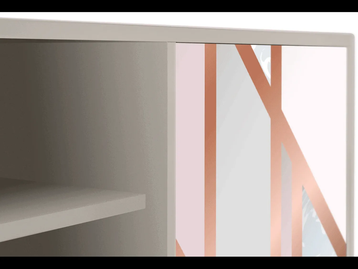 Móvel De Tv* Mueble de TV - 170х69х48 cm - T2 - Champagne Story, Areia Bege