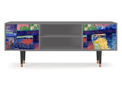 Clearance Mueble de TV - 170х69х48 cm - T2 - Charing Cross Bridge, Cinza Cinzento