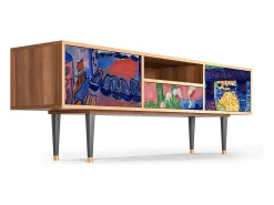 Mueble de TV - 170х59х41 cm - T6 - Charing Cross Bridge, Nogueira^ Móvel De Tv