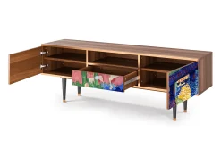 Mueble de TV - 170х59х41 cm - T6 - Charing Cross Bridge, Nogueira^ Móvel De Tv