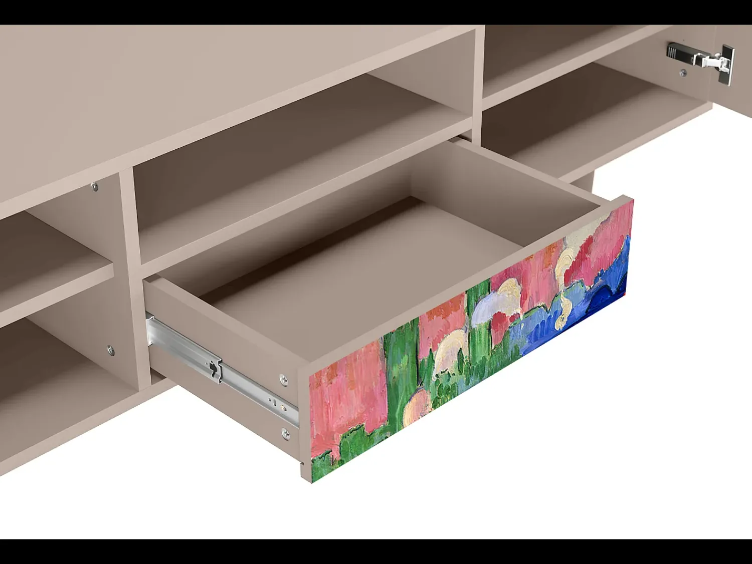 Móvel De Tv| Mueble de TV - 170х59х41 cm - T6 - Charing Cross Bridge, Latte Bege