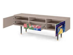 Móvel De Tv| Mueble de TV - 170х59х41 cm - T6 - Charing Cross Bridge, Latte Bege