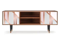 Sale Mueble de TV - 170х69х48 cm - T2 - Champagne Story, Nogueira Castanho