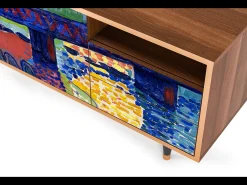 Móvel De Tv* Mueble de TV - 125х56х41 cm - T7 - Charing Cross Bridge, Nogueira Castanho