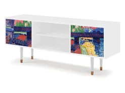 New Mueble de TV - 170х69х48 cm - T2 - Charing Cross Bridge, Branco Bege