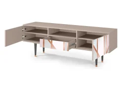 Mueble de TV - 170х59х41 cm - T6 - Champagne Story, Latte^ Móvel De Tv