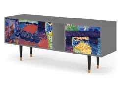 Mueble de TV - 170х69х48 cm - T1 - Charing Cross Bridge, Cinza^ Móvel De Tv