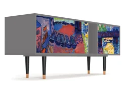 Mueble de TV - 170х69х48 cm - T1 - Charing Cross Bridge, Cinza^ Móvel De Tv