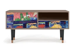Móvel De Tv| Mueble de TV - 115х59х48 cm - T3 - Charing Cross Bridge, Latte Bege