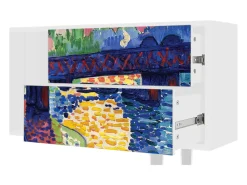 Móvel De Tv* Mueble de TV - 170х69х48 cm - T1 - Charing Cross Bridge, Branco Bege