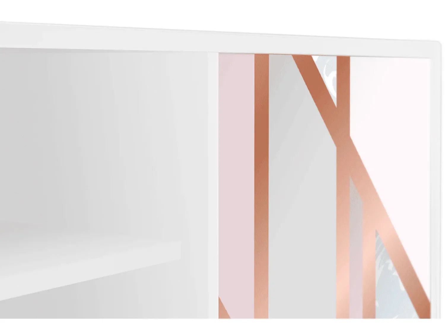 Mueble de TV - 170х69х48 cm - T2 - Champagne Story, Branco^ Móvel De Tv