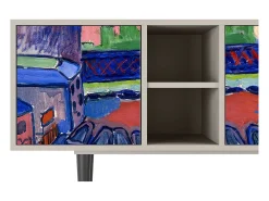 Móvel De Tv| Mueble de TV - 150х69х41 cm - T5 - Charing Cross Bridge, Areia Bege