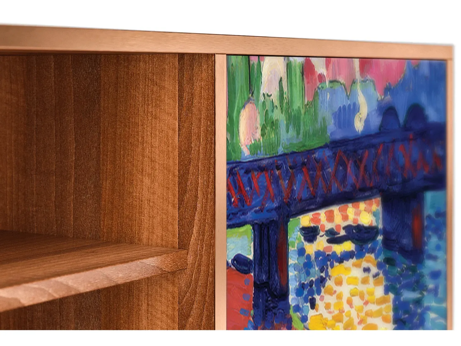 Online Mueble de TV - 170х69х48 cm - T2 - Charing Cross Bridge, Nogueira Castanho