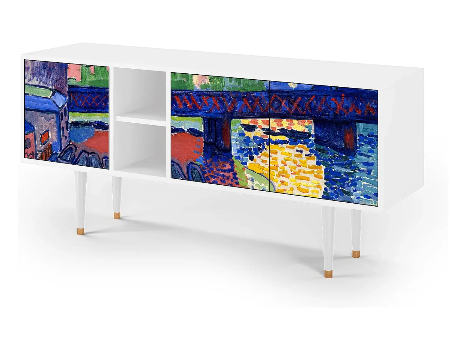 Sale Mueble de TV - 150х69х41 cm - T5 - Charing Cross Bridge, Branco Bege