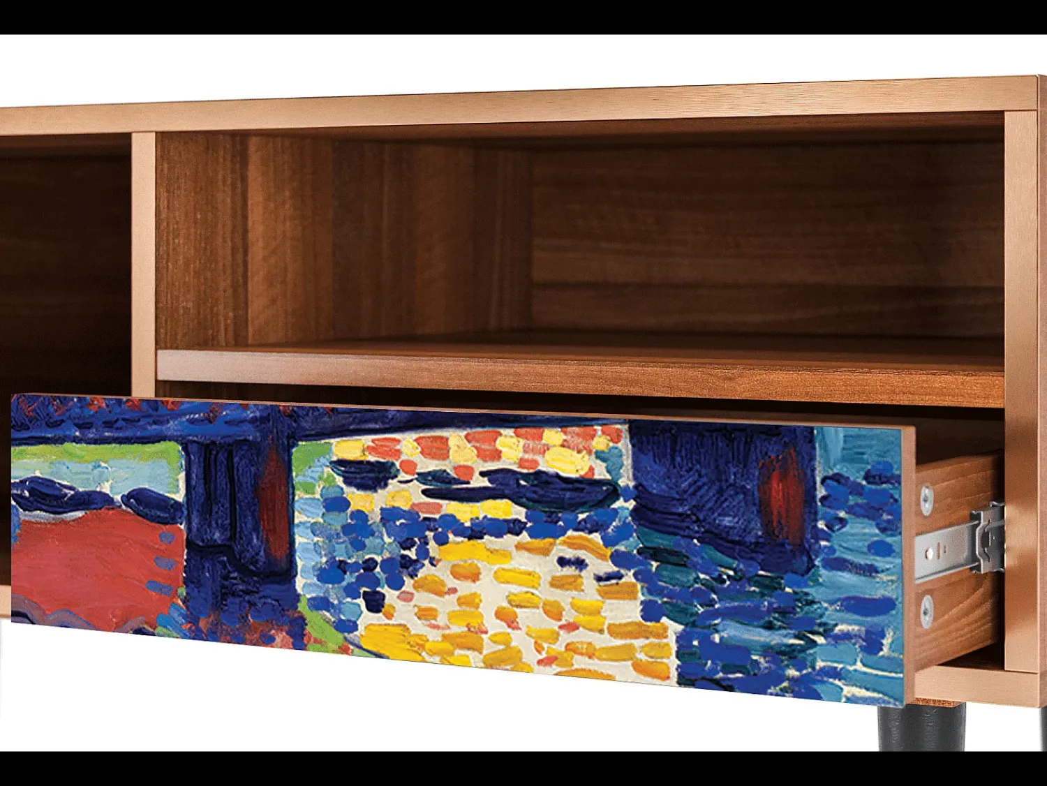 Móvel De Tv* Mueble de TV - 115х59х48 cm - T3 - Charing Cross Bridge, Nogueira Castanho