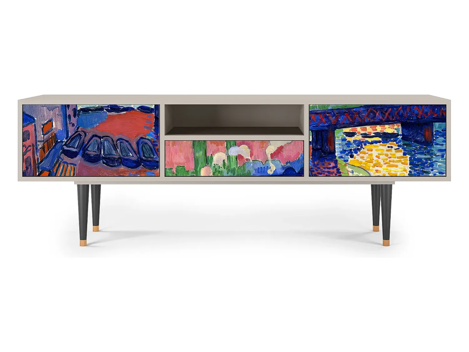 Clearance Mueble de TV - 170х59х41 cm - T6 - Charing Cross Bridge, Areia Bege