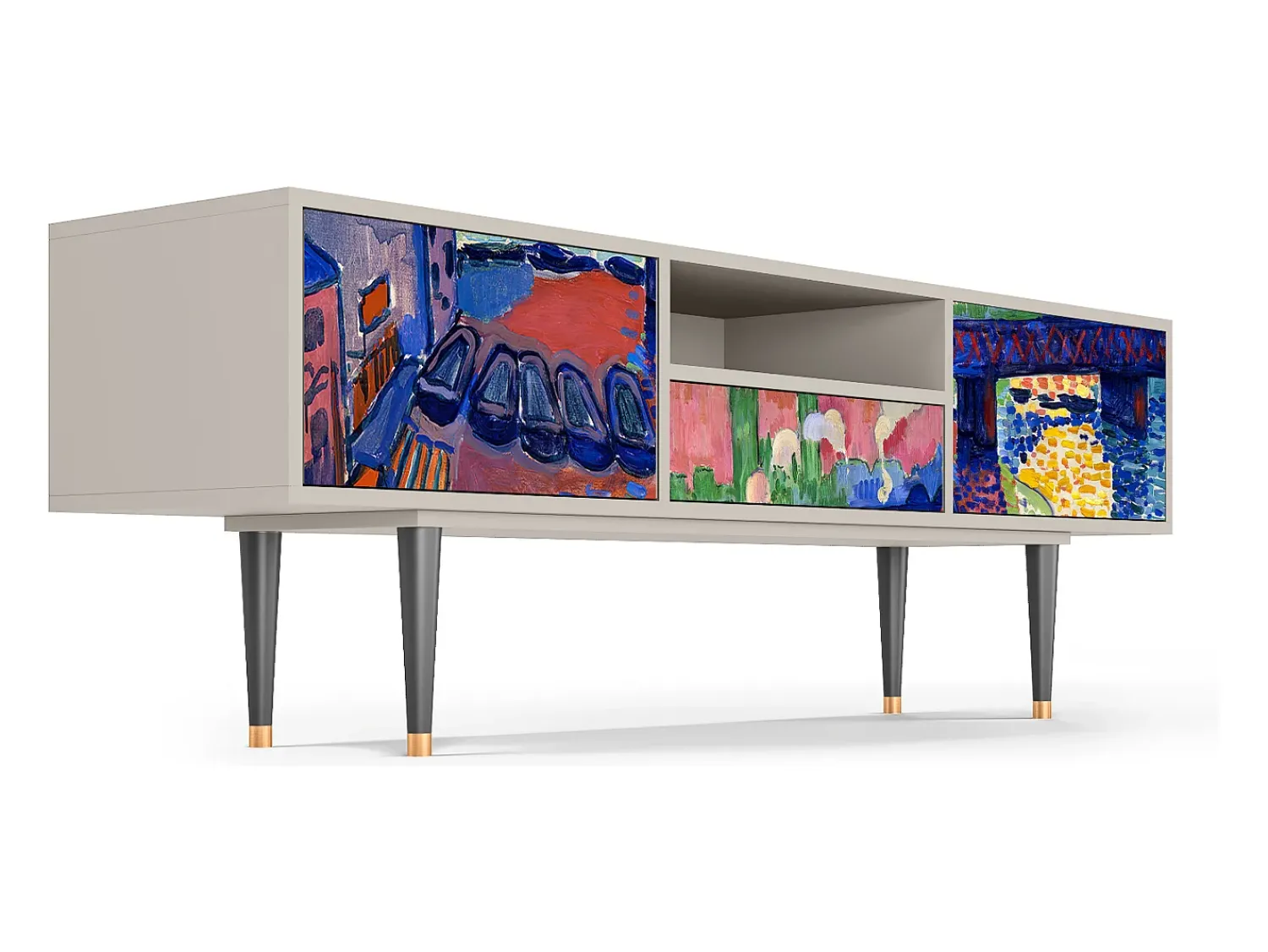 Clearance Mueble de TV - 170х59х41 cm - T6 - Charing Cross Bridge, Areia Bege