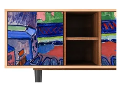 Mueble de TV - 150х69х41 cm - T5 - Charing Cross Bridge, Nogueira^ Móvel De Tv